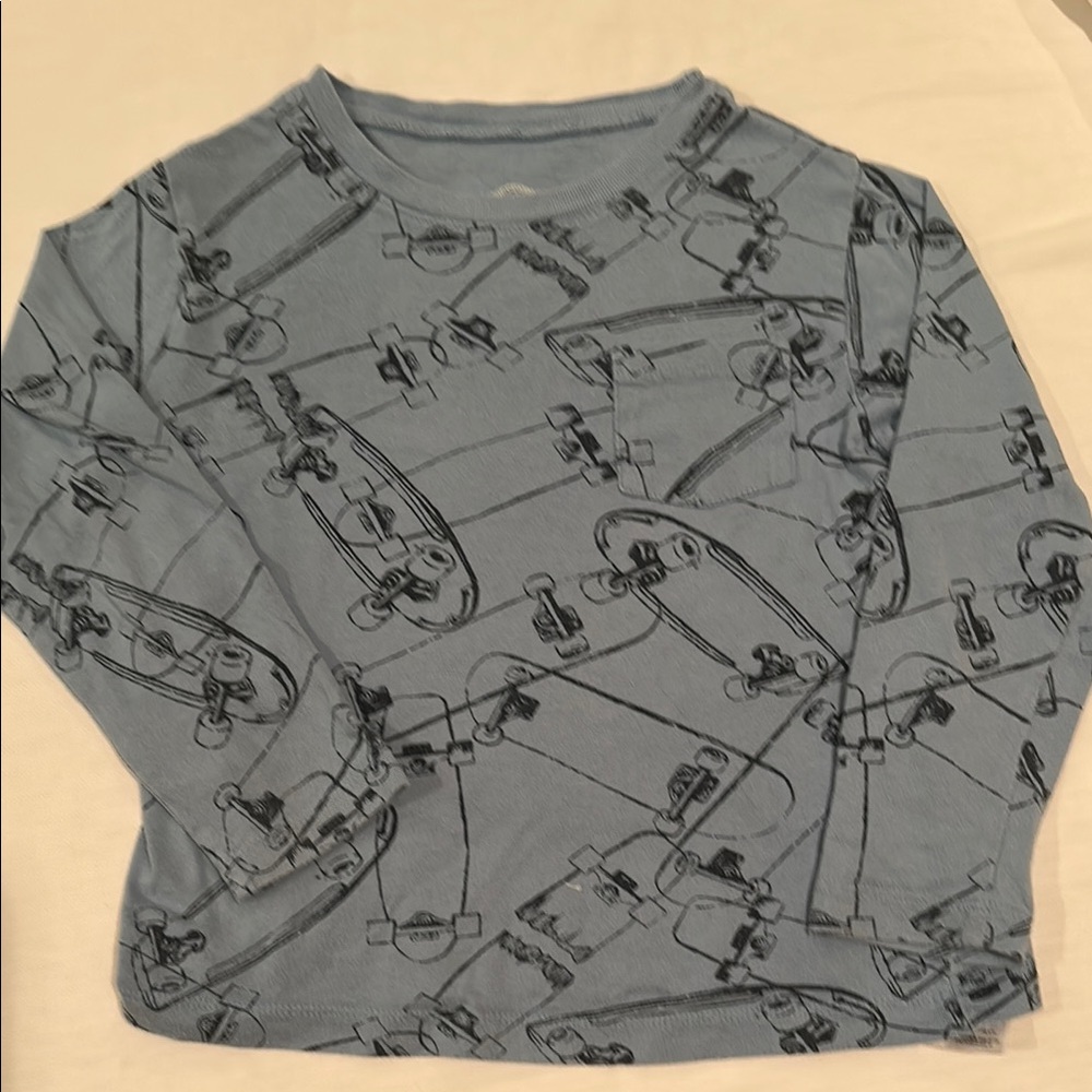 Blue Graphic Kids Shirt